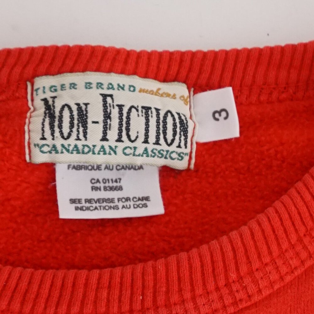 Vintage Non Fiction Red Car Graphic Crewneck Sweatshirt Top Soft Classic L - Picture 9 of 9